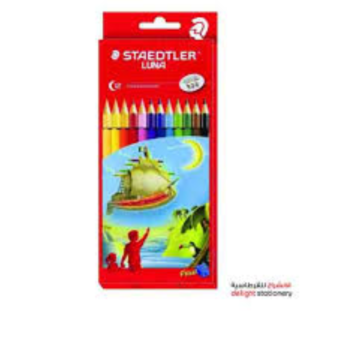 Staedtler Luna Colouring Pencils cylinder 12col ST-136-MC12